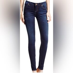 Kut from the Kloth Dark Indigo Skinny Jeans.  MIA FAB CURVE  TOOTHPICK SKINNY